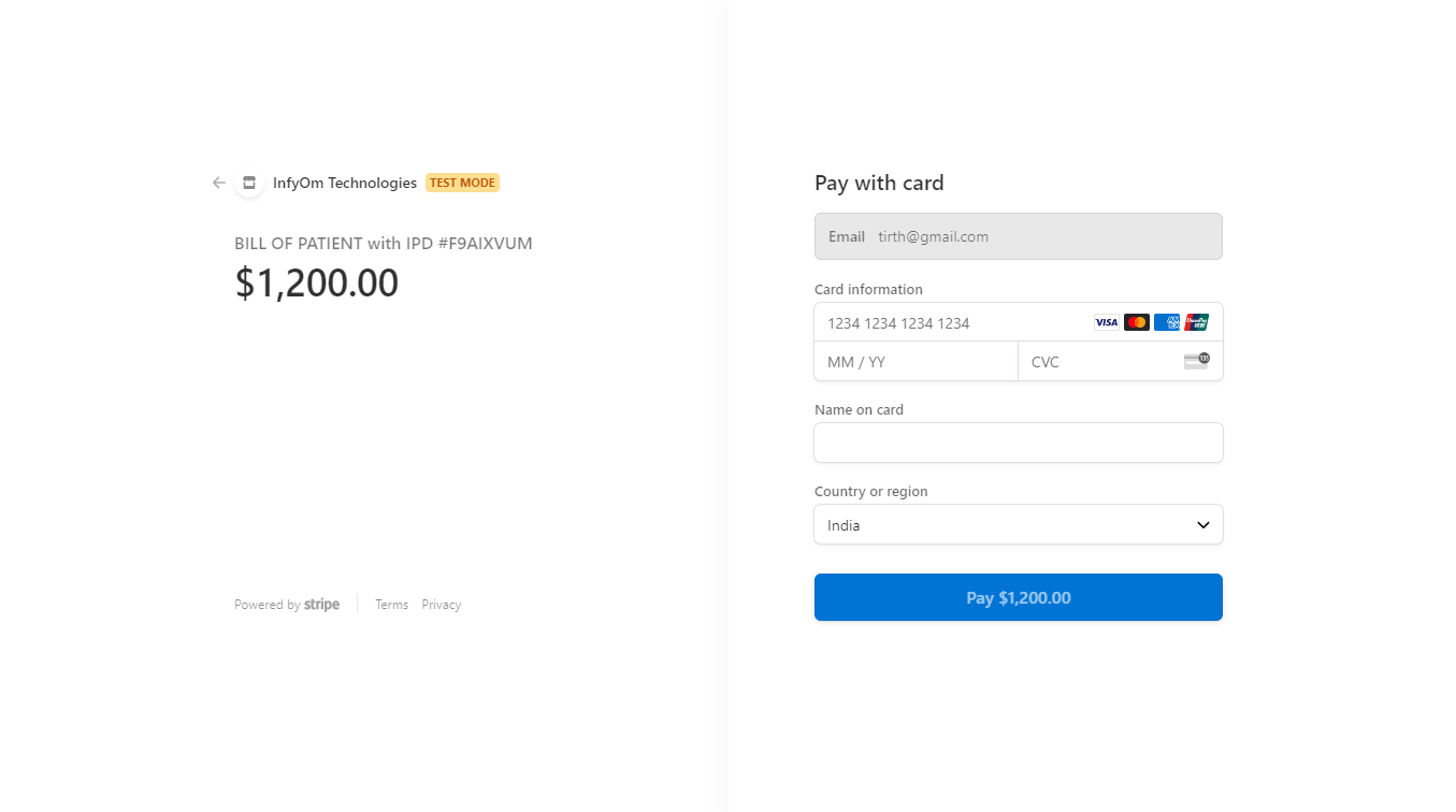 IPD Stripe Payment